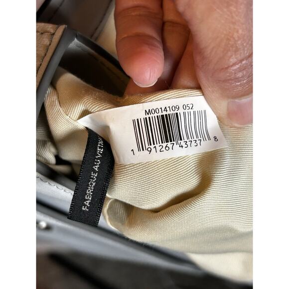 Edgy MARC JACOBS New York Rider Gray Genuine Leather Crossbody Shoulder Bag - Picture 13 of 14